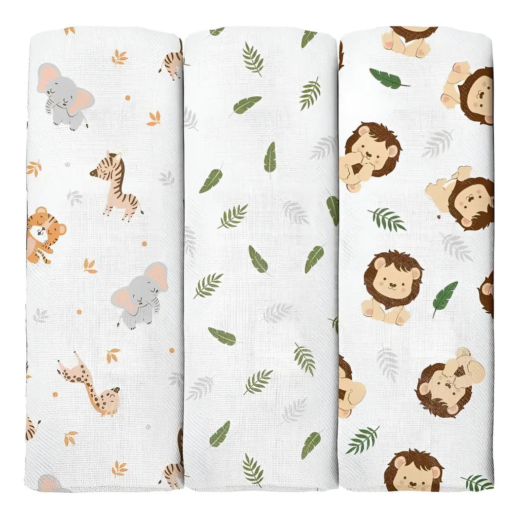 Kit 3 Cueiros Estampado 60cmx80cm Bublim 28003 casapaula