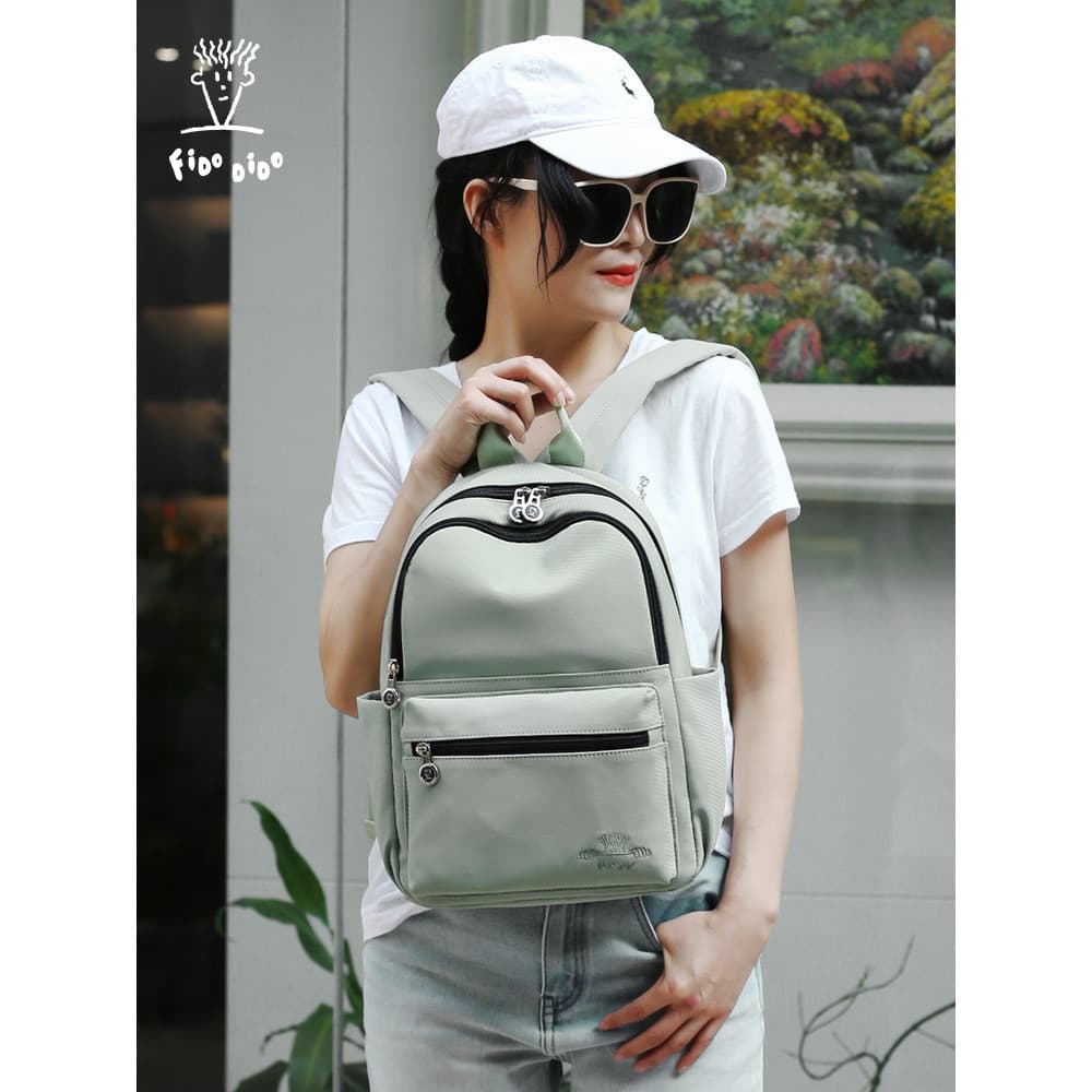 Fidu Dido Mochila Feminina 2026 Novo Estilo Verão Lazer Viagem Multi-camada Leve Mochila de Grande Capacidade Repelente