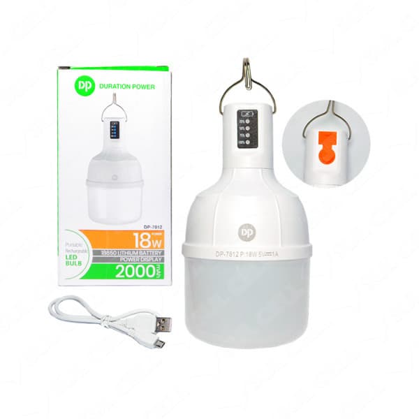 Lâmpada De Led Bulbo Recarregavel Portatil Camping Luminária De Emergência De 18W 48W Marca Dp.Led Light