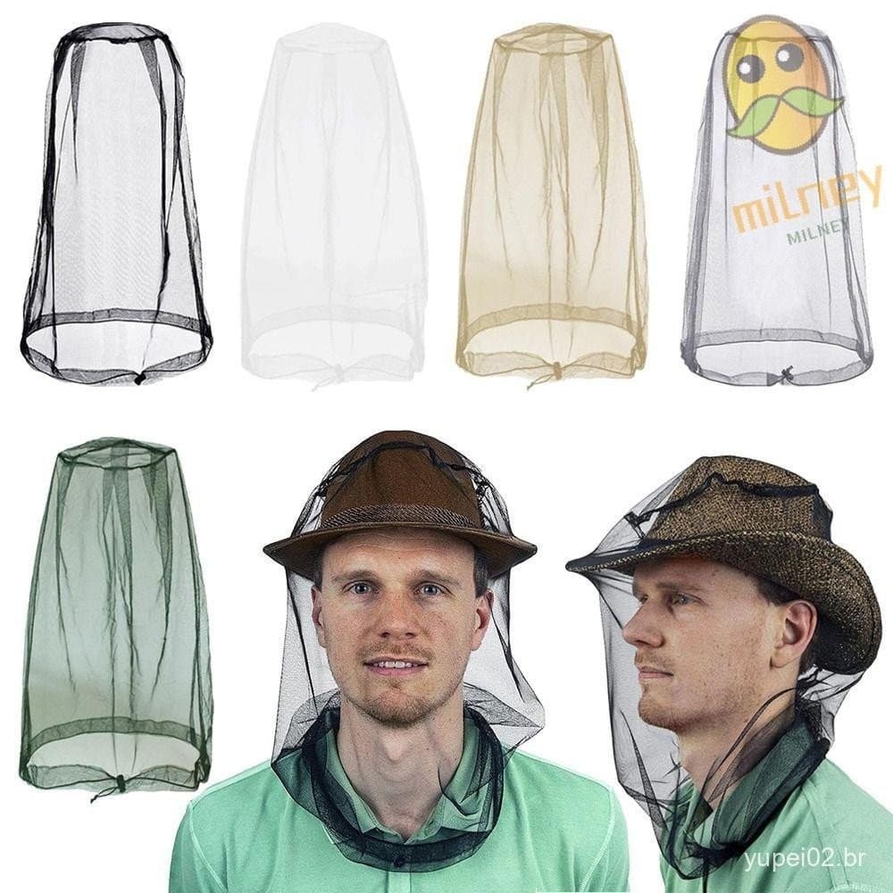 Redes De Cabeça Mosquiteira MILLNEY , Capa De Chapéu Leve E Respirável , Boné De Malha Para Pesca