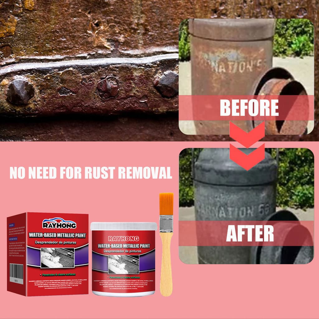 Primário de conversão de ferrugem Chibel 300ML/500ML/1000MLTinta De Ferrugem , Pasta Removedor Primer À Base De Água
