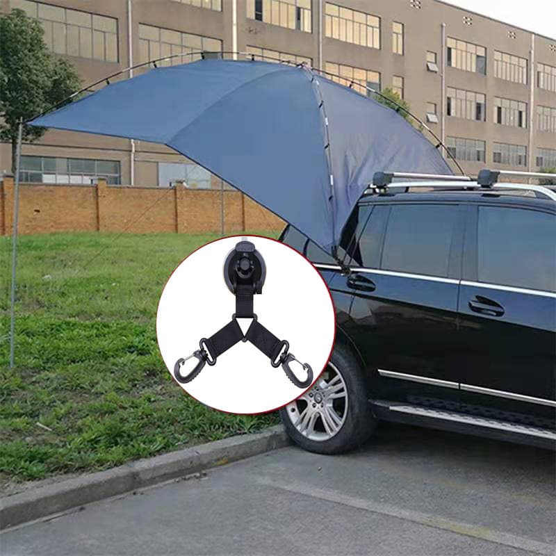 Ventosa de duas cabeças ao ar livre gancho barraca de acampamento dossel fixo cinta de carro Pet telha poderosa ventosa