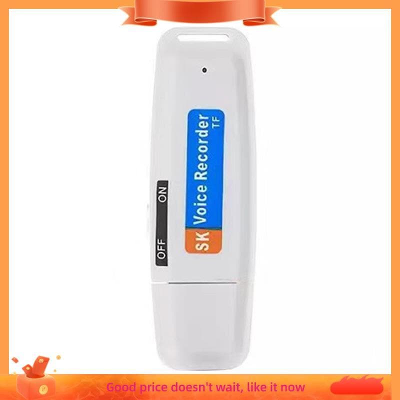 Gravador De Voz De Áudio Digital Portátil Recarregável U-Disk USB Mini Ativado Por Ditafone