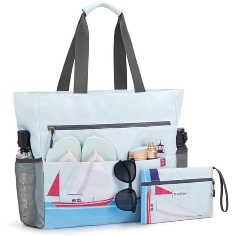 Bolsa De Praia G4Free , Sacola À Prova D'água De Areia , Dobrável De Grande Capacidade Para Mulheres