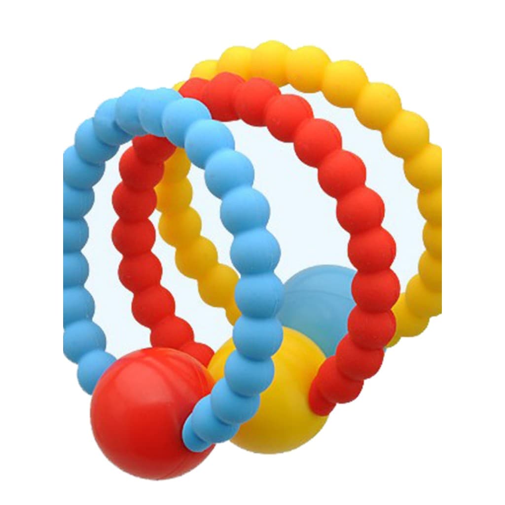 Exportação de comércio exterior bebê Molar vara manivela sino macio Silicone bebê mordedor brinquedo 3-12 meses fervível