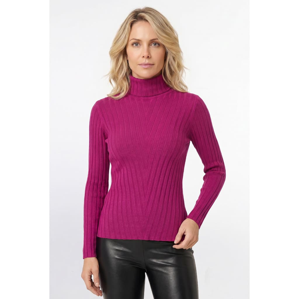 Blusa feminina de malha gola alta 61143