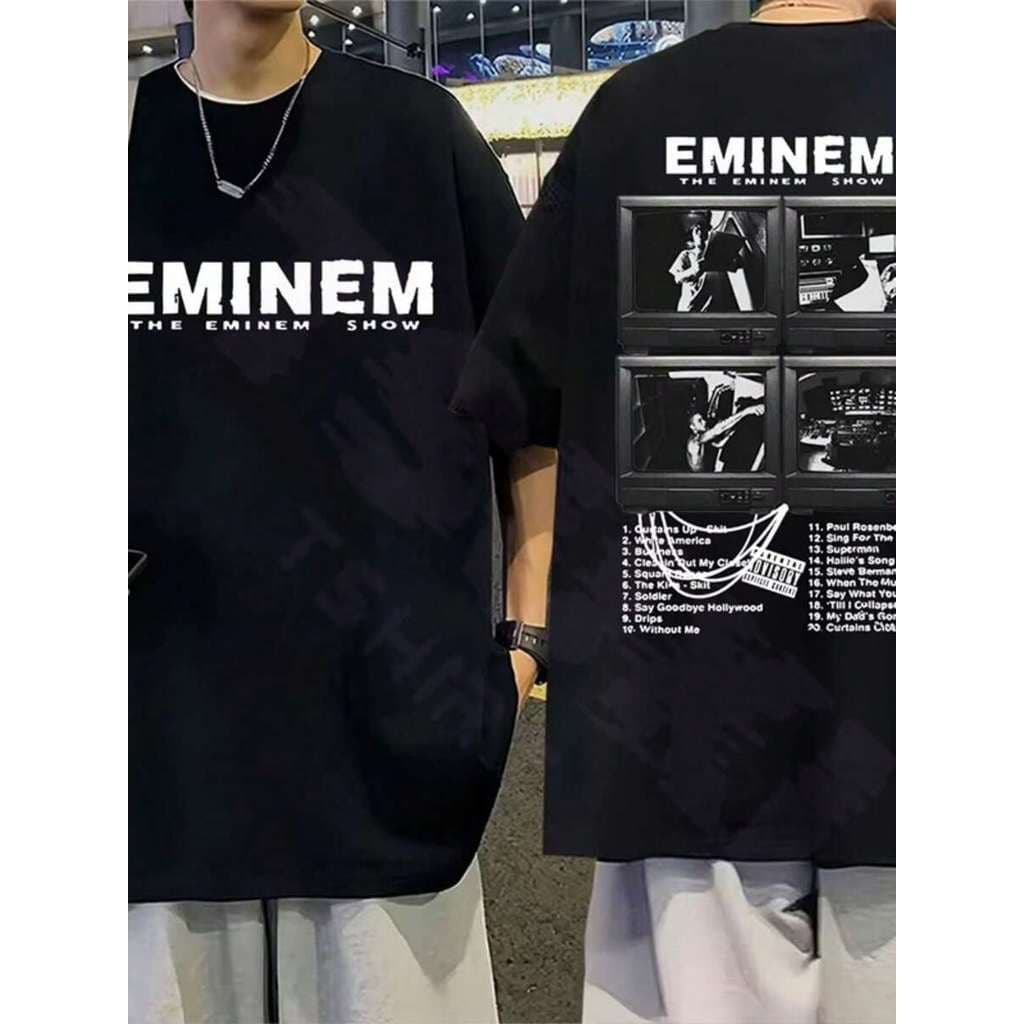 Camiseta Street Cantor Eminem The Slim Shady LP Rapper Hip Hop Fãs Style Moda De Rua Streetwear Moda Urbana Unissex 100%