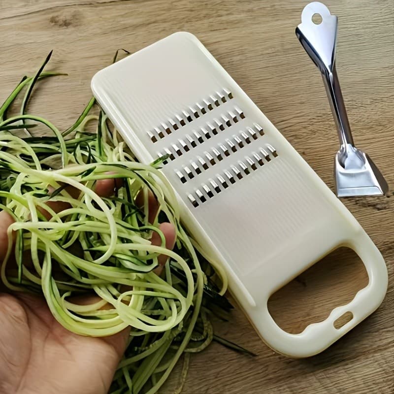 Ralador de vegetais multifuncional - Alça antiderrapante de plástico durável Antiincrustante Fácil de limpar Cozinha Cor