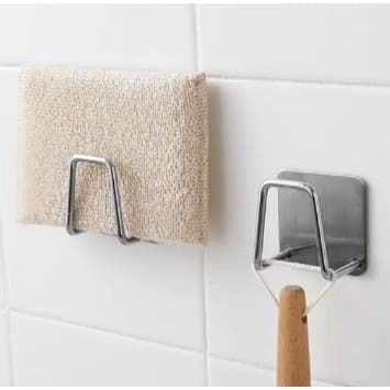 Suporte Porta Esponja De cozinha Gancho Para Bucha Aço inoxidável