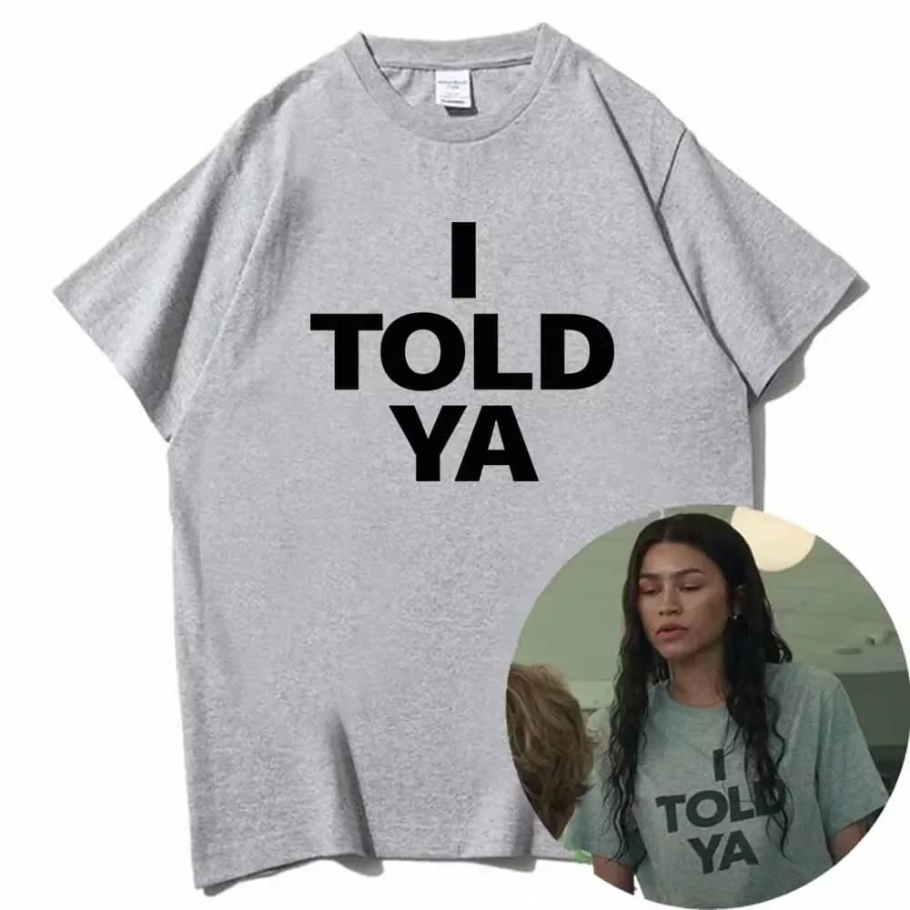Camiseta I TOLD YA Challengers Unissex Estampa Alta qualidade Envio Imediato Promoção
