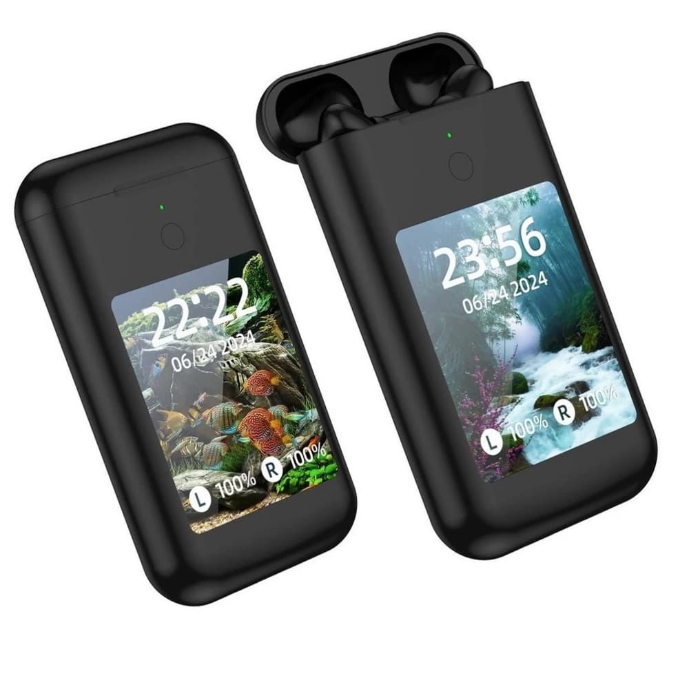Fone de ouvido 3in1 Power BanK Com Tela 2.8 Polegadas Bluetooth Com Muitas Funções 5000mah J-60