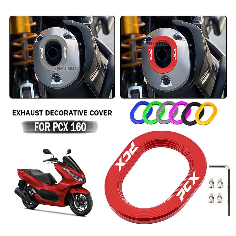 Acessórios para Motocicleta PCX, Protetor de Tubo de Escape, Capa Protetora para Honda pcx160 pcx160 2021 2022 202 3GS8