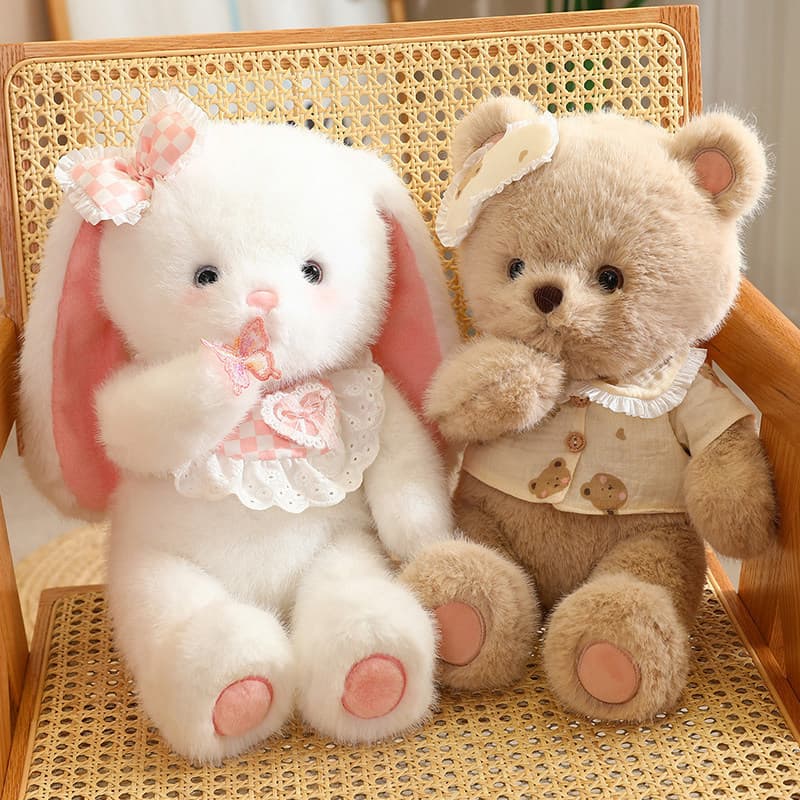 Animal boneca raposa brinquedo de pelúcia menina dormindo abraço boneca macio bonito coelho boneca travesseiro meninos e