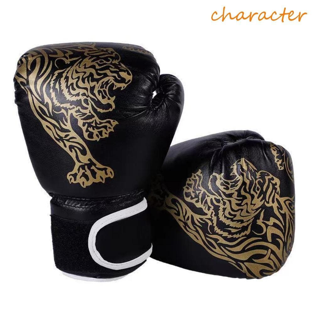 Luvas De Boxe CHARACTER Kickboxing , Couro Vermelho/Azul Sparring Luta Unisex Muay Thai Respiráveis Treinamento