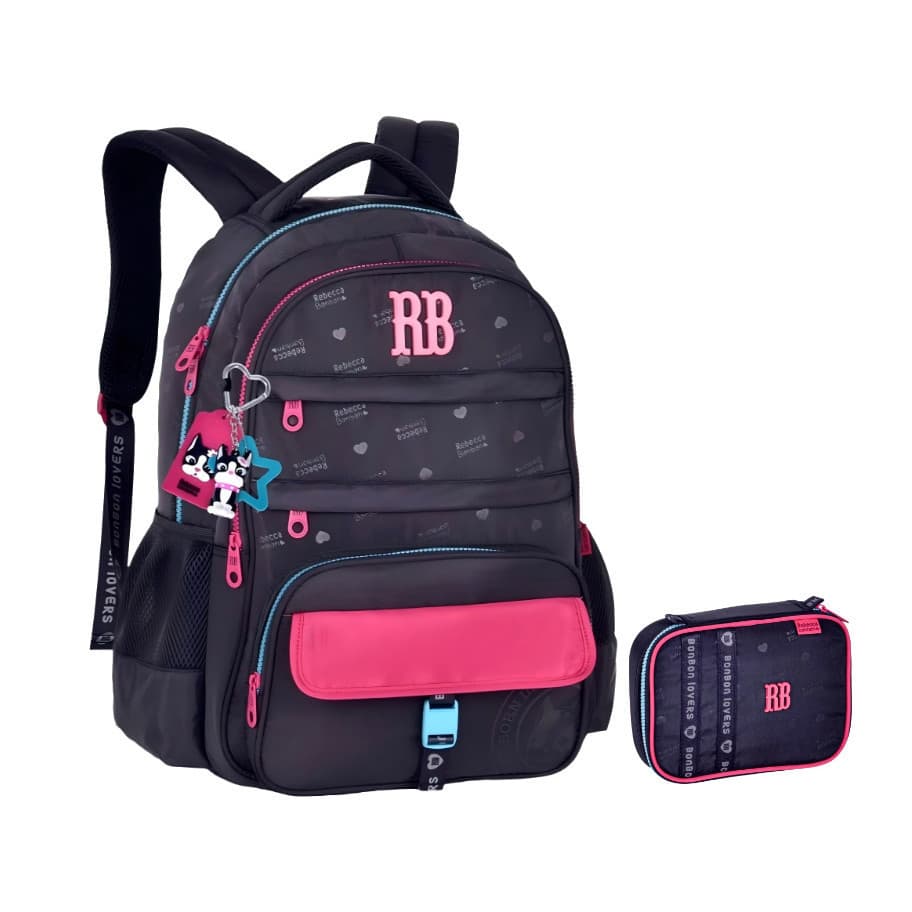 Kit de mochila (Mochila+Estojo) Clio Rebecca Bonbon 2026 - Clio