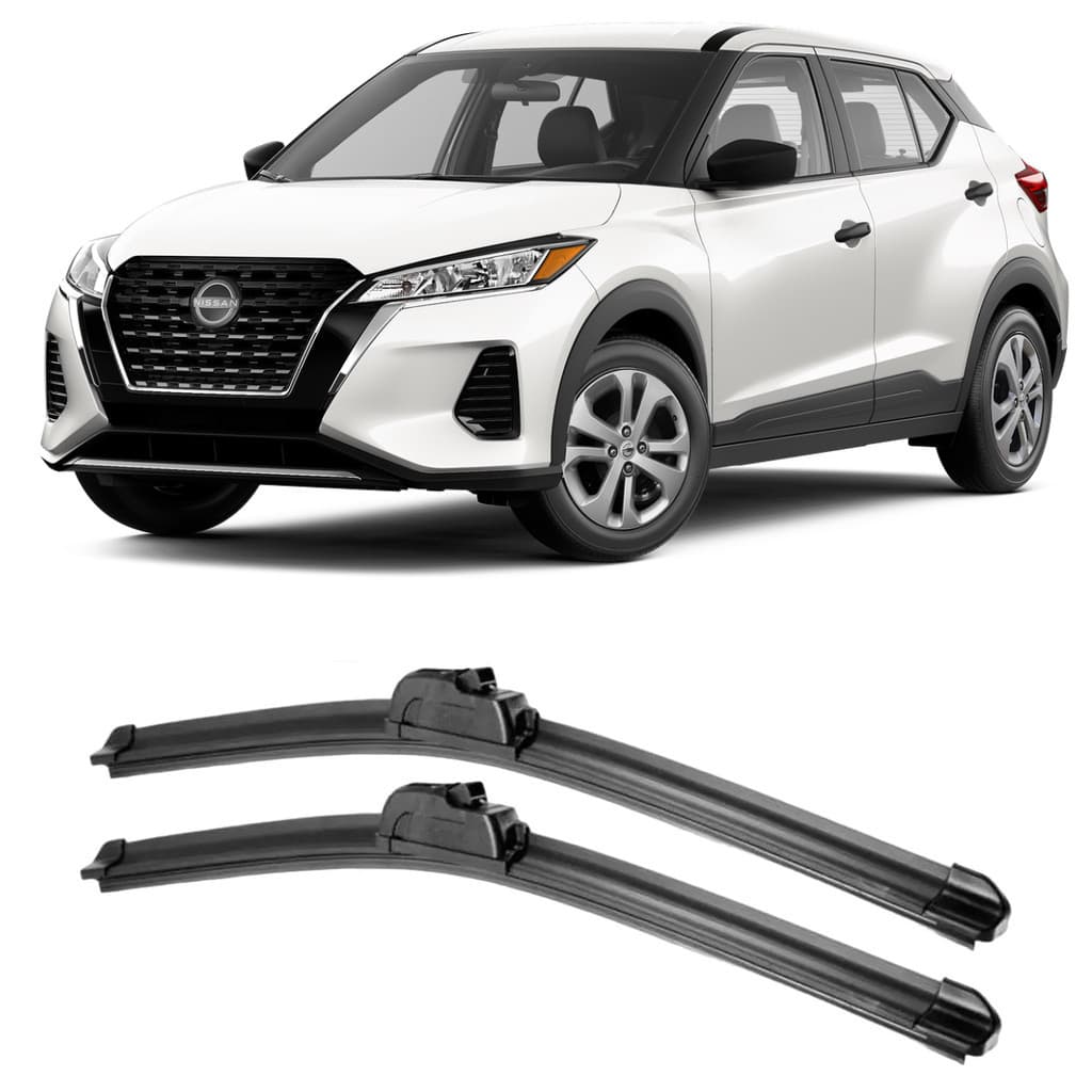 Par de Palheta Limpa Para-brisas Nissan Kicks 2017 2018 2019 2020 2021 2022 2023 2024 2025