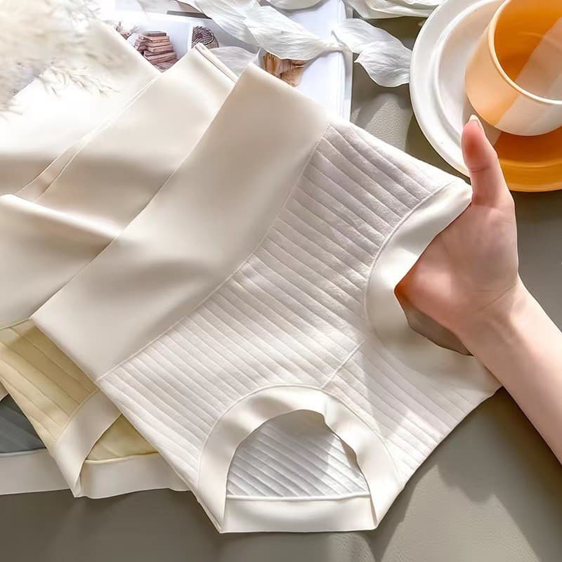 Calcinha Sem Costura Feminina Cuecas De Algodão Feminino De Cintura Alta Para Mulher Invisível Gelo Seda Plus Size linge