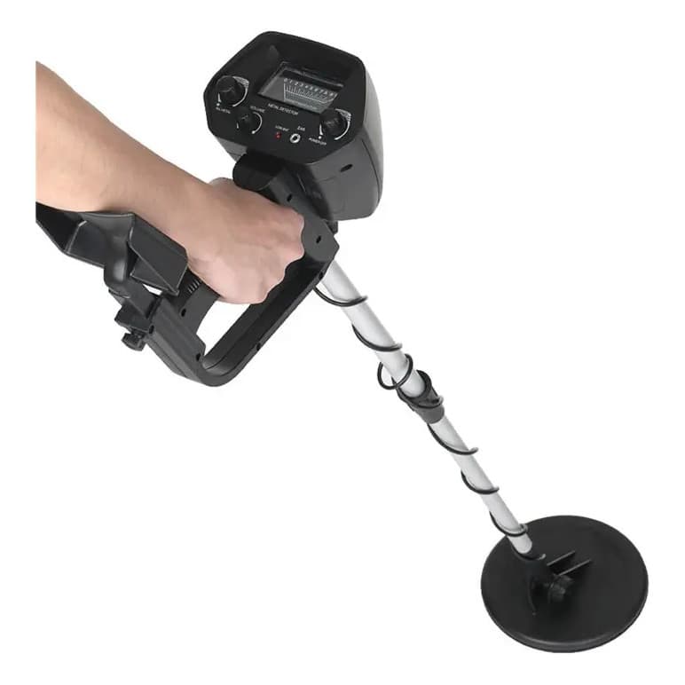 Detector De Metal Hipersensível Haste Ajustável 2 Pilhas 9v