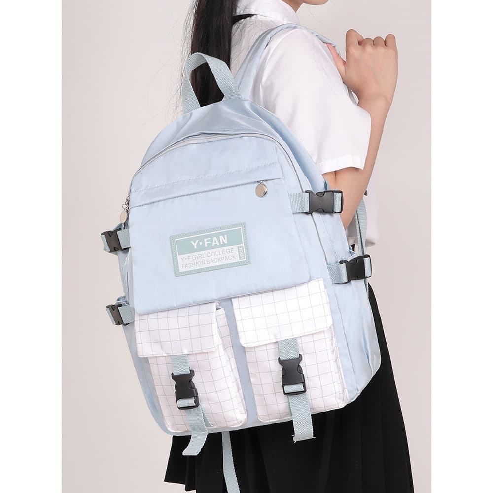 Mochila feminina estudante do ensino médio menina grande capacidade estudante do ensino médio mochila estudantes do ensi