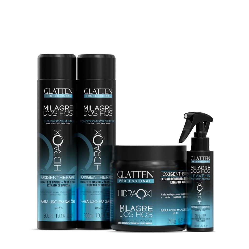 Kit Milagre dos Fios - Hidra Oxi - Original Glatten