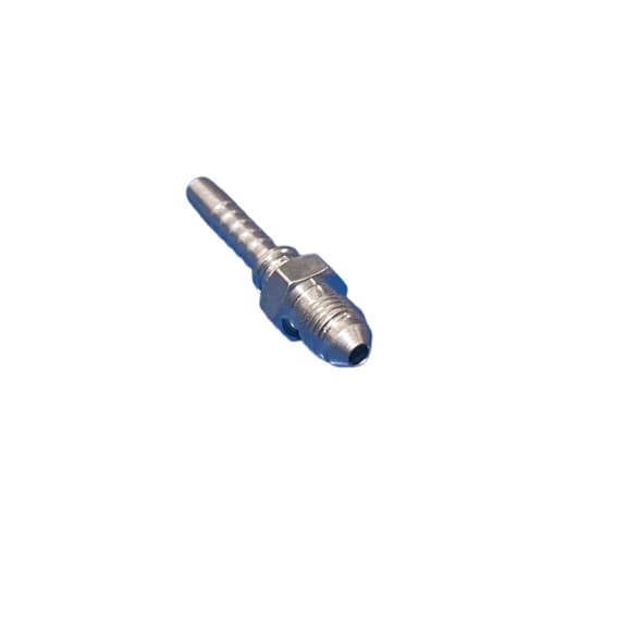 Terminal Hidráulico Macho Fixo JIC 37° Reto Rosca 7/16" para Mangueira 1/4" Prensável
