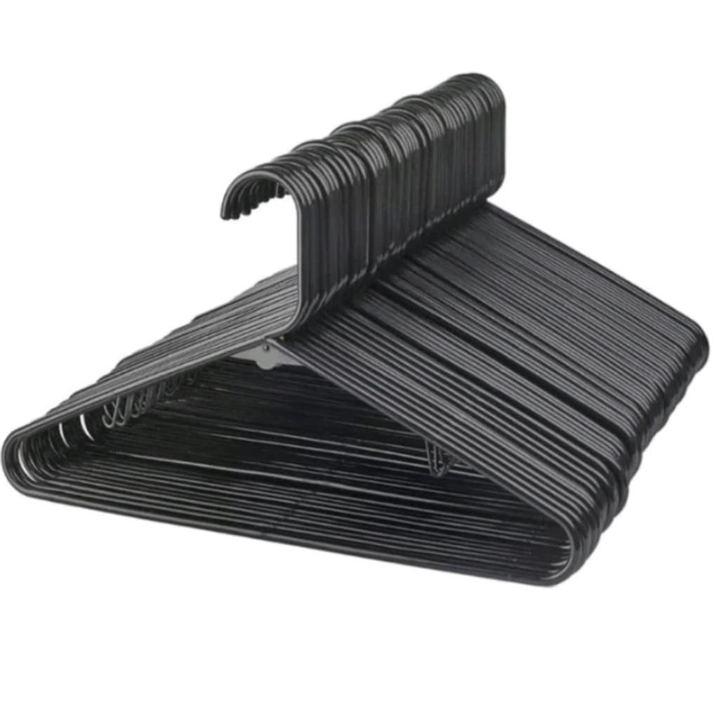 Kit 40 Cabides Preto Reforçado Adulto Linha Premium Envio Rapido