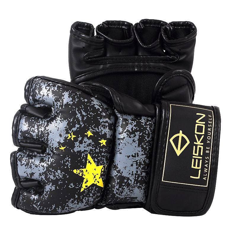 Caixa de boxe meio dedo luvas sanda luvas de luta luta boxe meio dedo luvas sanda luvas de luta luta