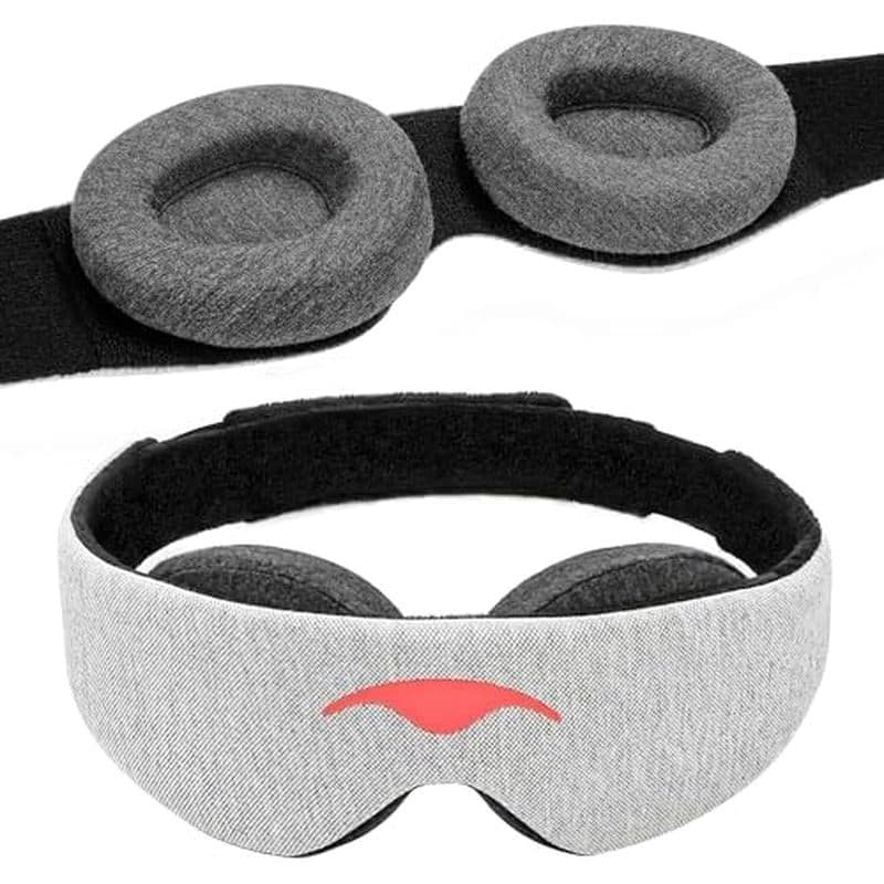 Máscara De Dormir Original Manta-Sono Blackout Máxima Para Profundo , Ajustável Com Copos Removíveis , Pressão Ocular Ze