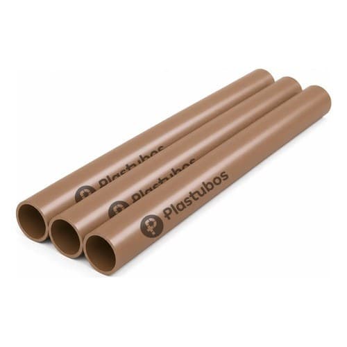 Kit 3 Tubo Cano Pvc Soldavel 20mm 1/2  - 1 Metro Plastubos