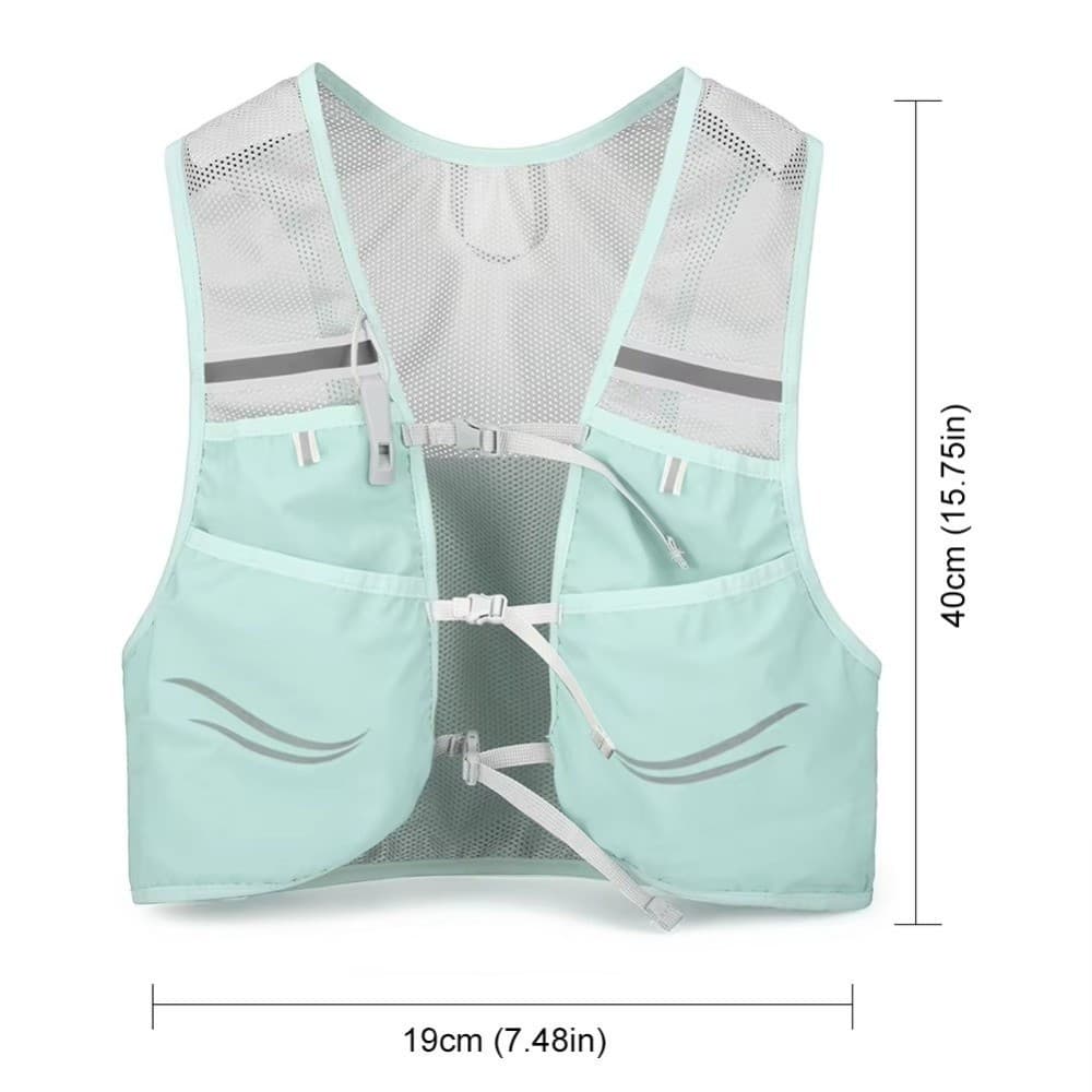 Mochila De Corrida Em Trilha AOMSOM , Colete De Hidratação Funcional Ultraleve Respirável De Nylon À Prova D'água Para M