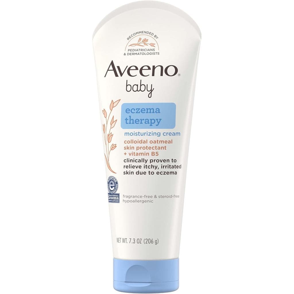 Aveeno Baby Eczema Therapy Hidratante, Aveia Coloidal e Vitamina B5, para Eczema Infantil, para Seca, Itchada e Irr