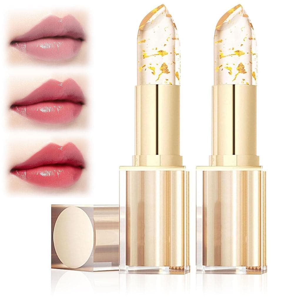 Bálsamo Labial que Muda de Cor com Efeito PH, Batom para Mulheres, Efeito de Mudança de Cor com Duração de 24 Horas, Aca