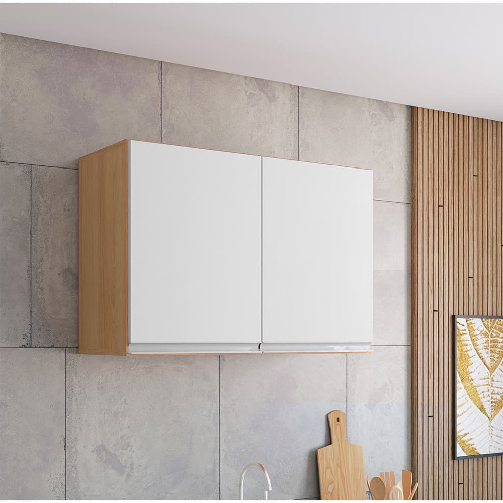 Armário Aéreo Andréia 2 Portas 80cm AJL Móveis