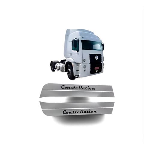 Adesivos Cromado Coluna Porta Vw Constellation 'não É Inox' Informar via MSG após a compra