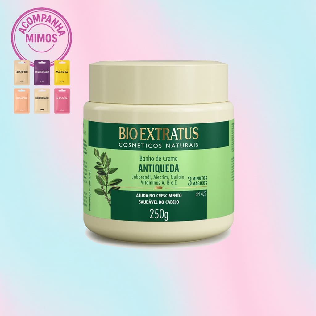 Banho de Creme Antiqueda Jaborandi Bio Extratus 250g