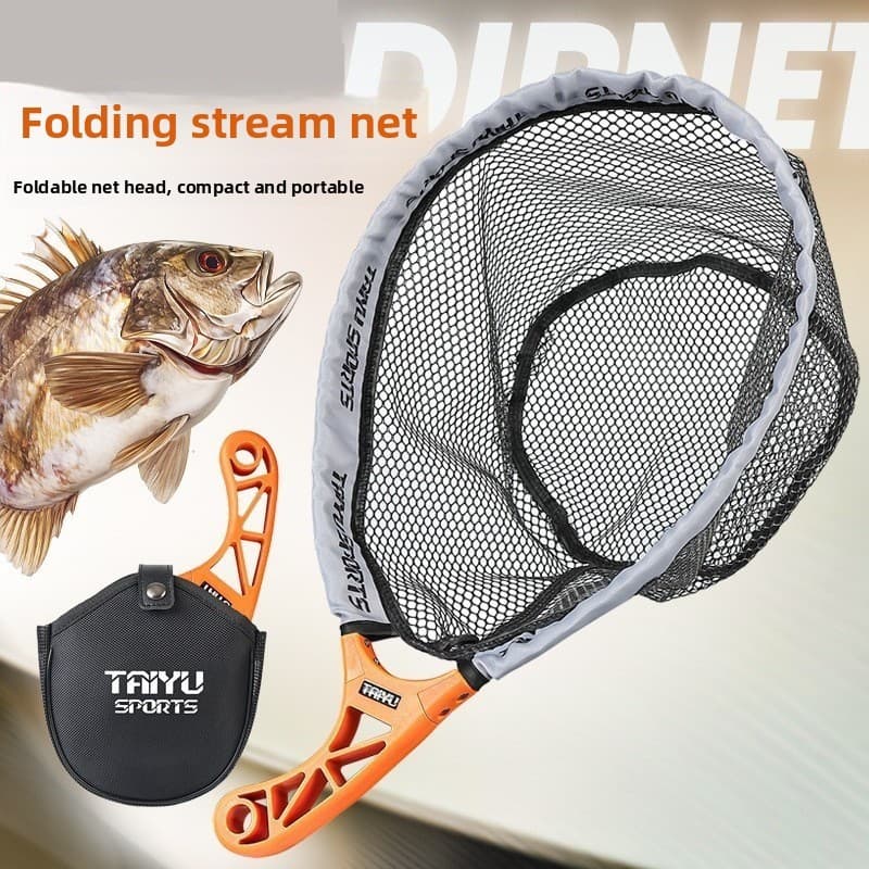 Transfronteiriço Micro objetos pequenos redes de mergulho isca redes de pesca dobrável armazenamento portátil fluxo merg