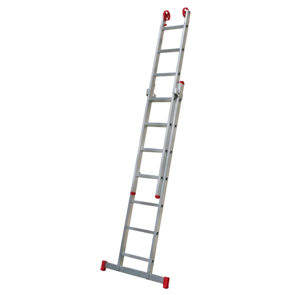 Escada de Alumínio Extensiva Articulada 2x7 Degraus Botafogo ESC0616