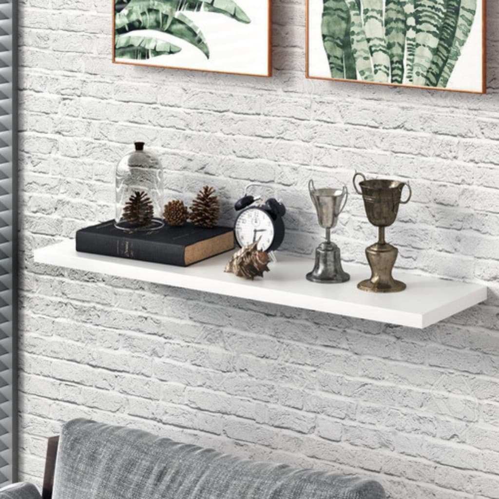 Prateleira Suspensa em MDF 60x20 com Suporte Invisível - Moderna para Decoração