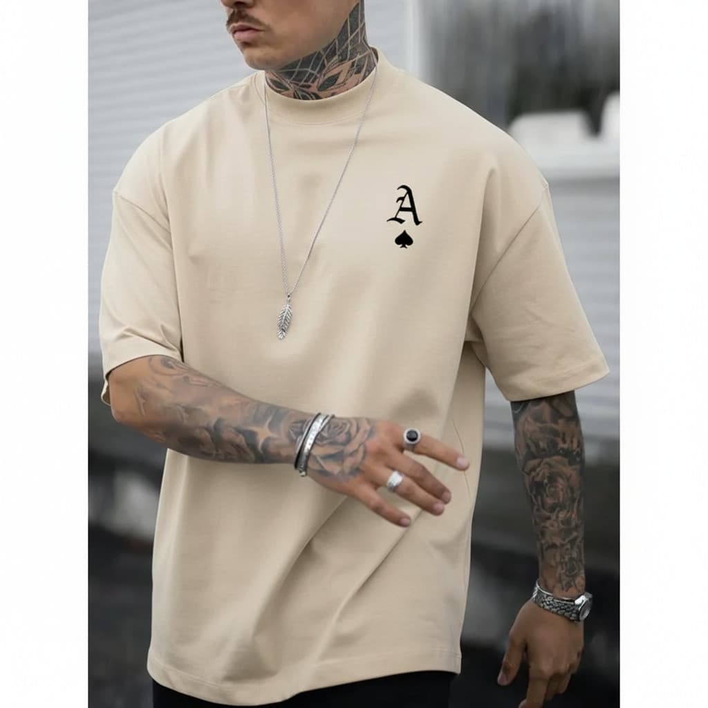Camiseta Masculina Eatmpada Ás de Espadas Style Camisa Treino Academia 100% Algodão Premium