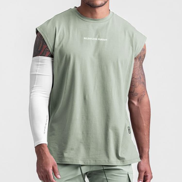 Colete de Fitness muscular colete masculino de secagem rápida sem mangas camiseta irmãos americanos solto tamanho grande