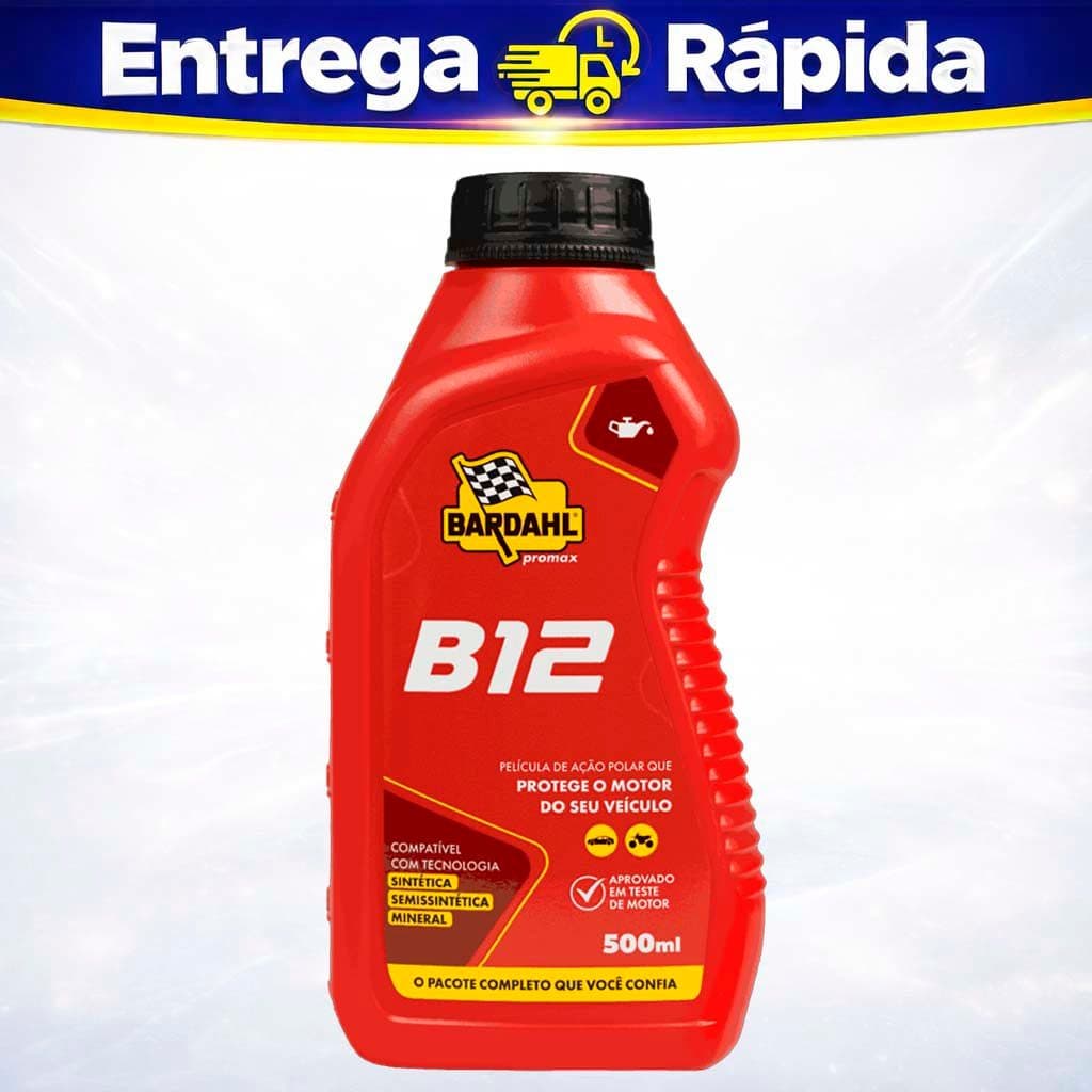 Aditivo Óleo Motor Bardahl B12 Plus Promax 500ml Original