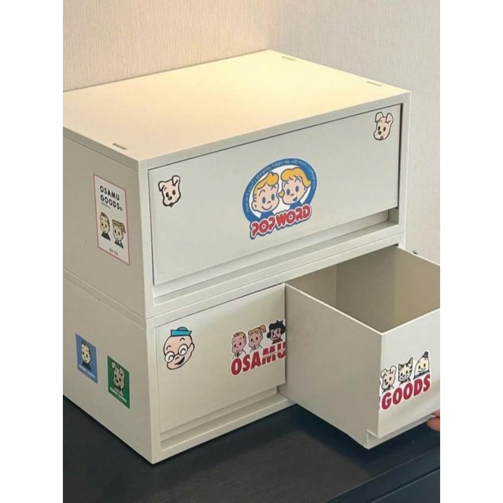 Caixa de armazenamento de mesa tipo gaveta DIY artigos diversos cosméticos estilo japonês organizador Multi-camada camad