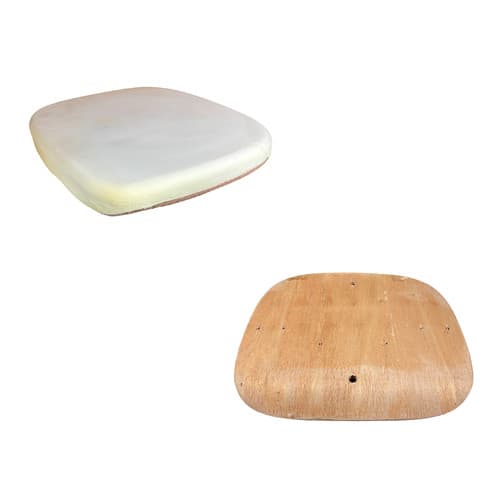 Kit Espuma Injetada + Madeira Assento P/ Cadeira 42x38x3cm