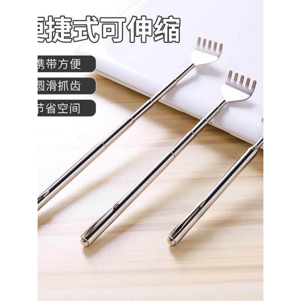Coçar os dentes suaves, coçar, não peça ajuda, caneta-tinteiro retrátil de aço inoxidável, coçar, arranhar, ancinho, dis