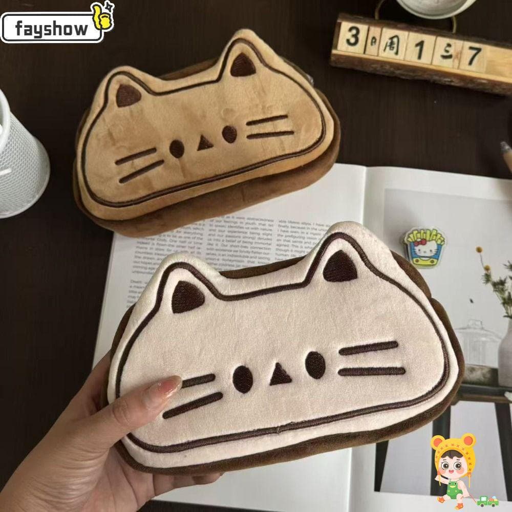 Bolsa De Caneta FAYSHOW , Portátil De Papelaria De Grande Capacidade , Estudantes Organizadores Pelúcia INS Kitten