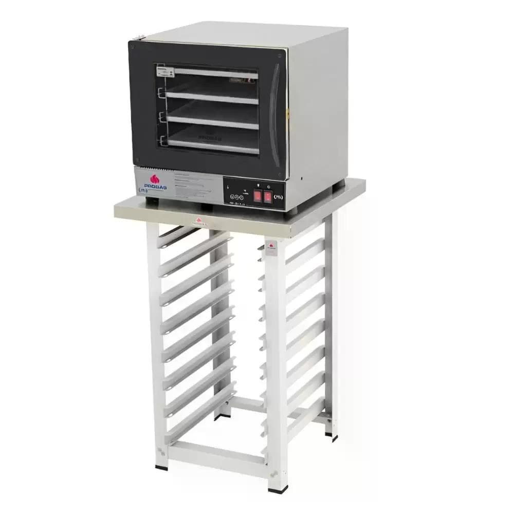 Forno Turbo Elétrico Fast Oven PRP-004 Plus 127V Preto + Bancada MES-004 - Progás