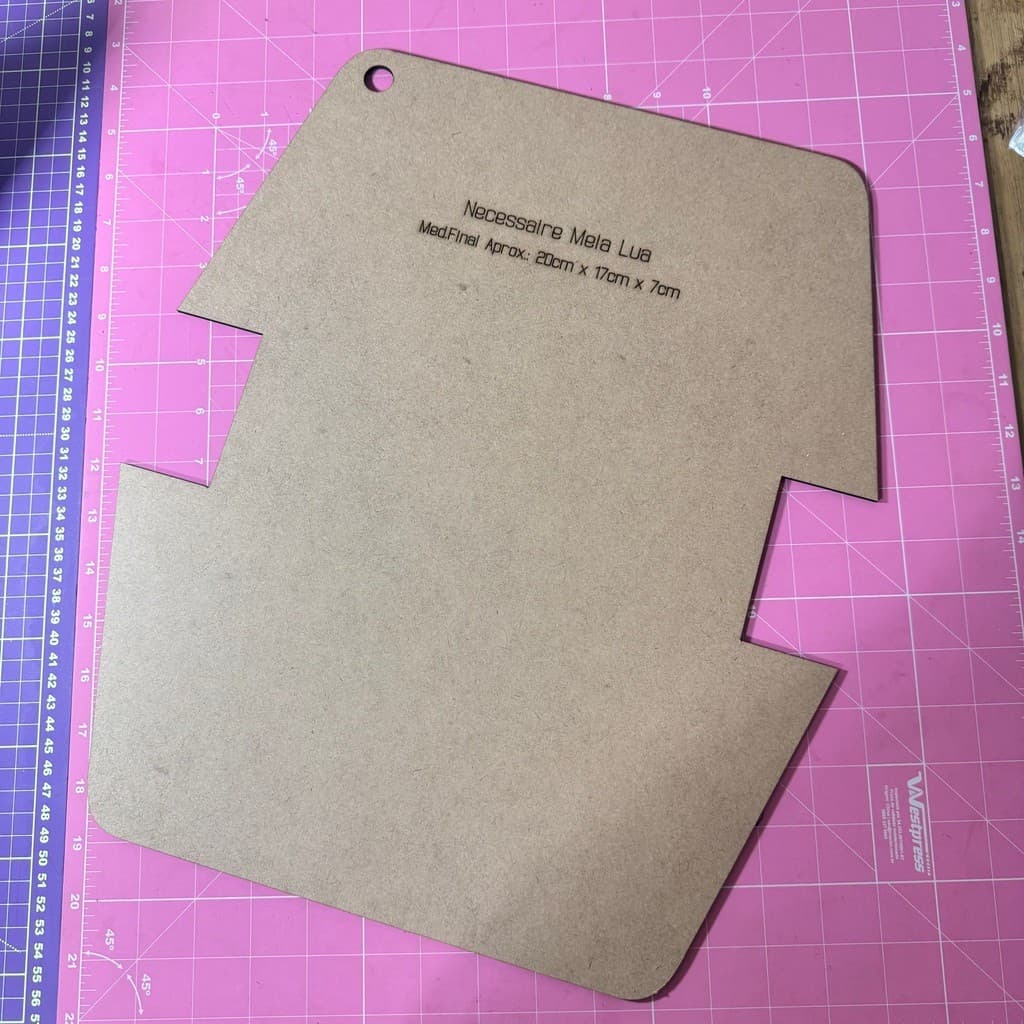 MOLDE EM MDF - Necessaire Meia Lua