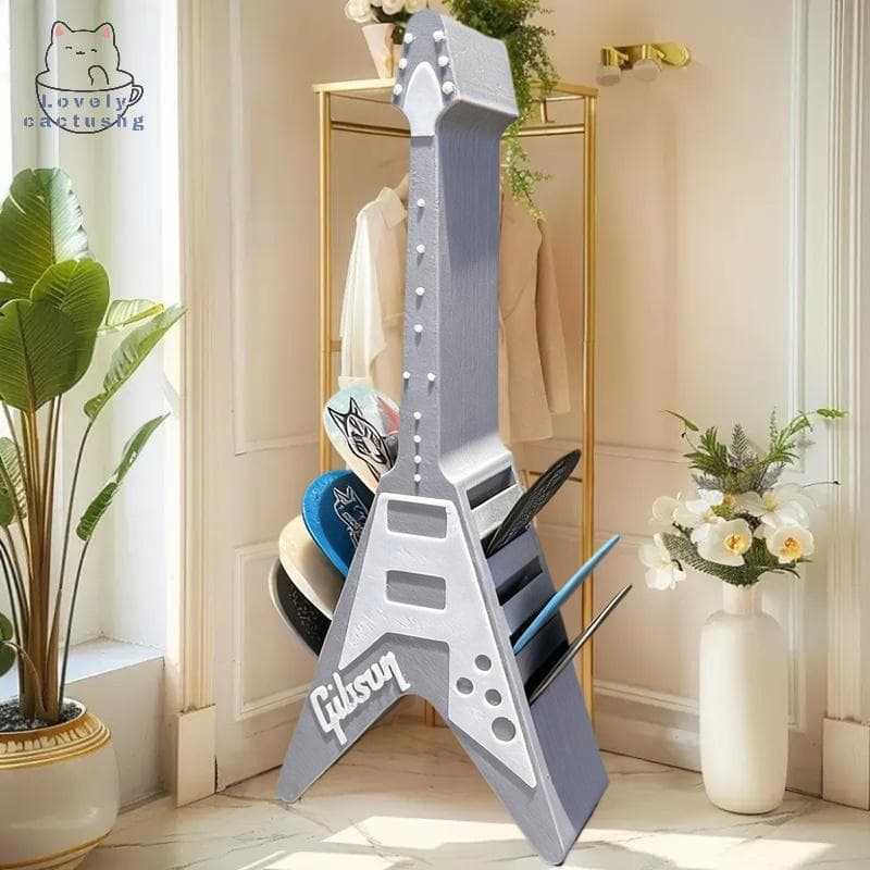 lovelycactushg 3D Impresso Palhetas De Guitarra Titular Caixa Organizador Caso De Exibição De Armazenamento De Palheta D