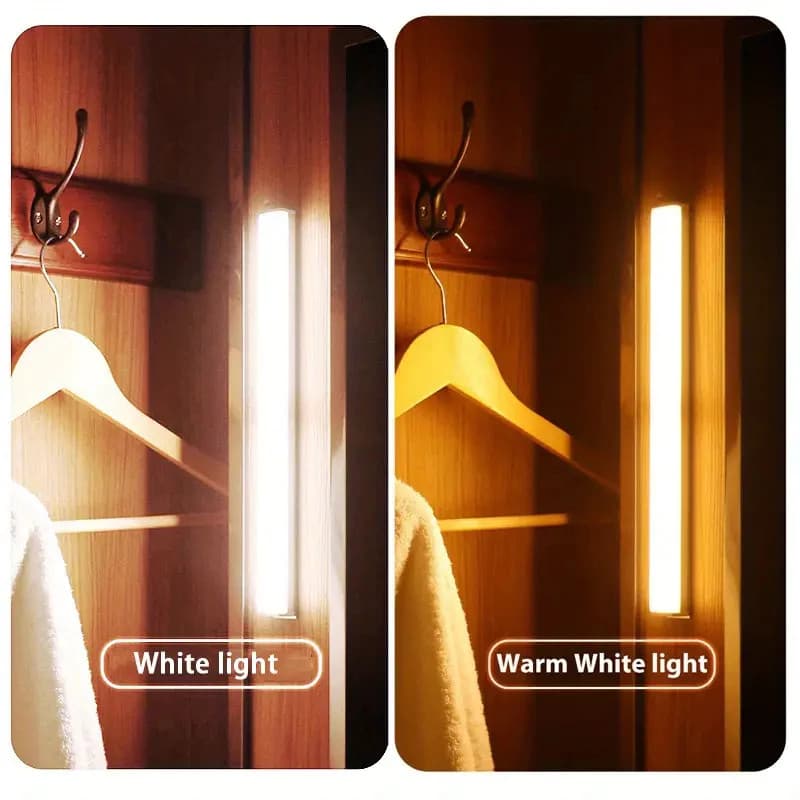 50cm Smart Luminária Inteligente Ultra LED com sensor de movimento sem fio e Recarregável USB para Baixo do Armário