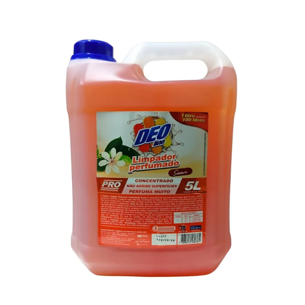 Limpador Multiuso Perfumado Concentrado Deoline 5 Litros Suave